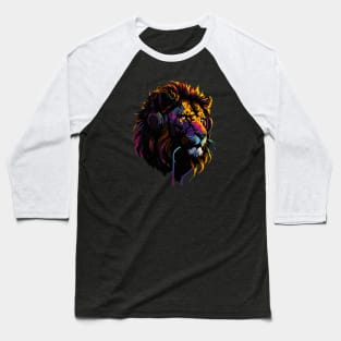 Lion Headphones Party  Summer Aesthetic Baseball T-Shirt